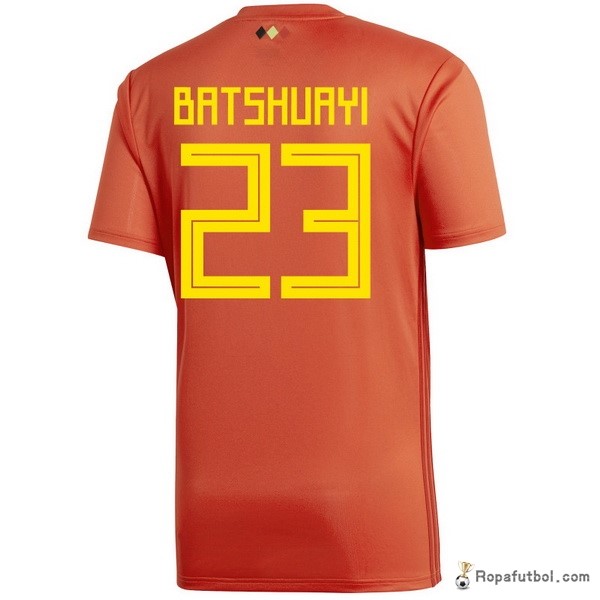 Camiseta Belgica Replica Primera Ropa Batshuayi 2018 Rojo